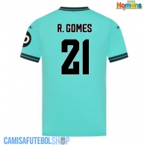 Camisa de time de futebol Wolves Rodrigo Gomes #21 Replicas 2º Equipamento 2025-26 Manga Curta